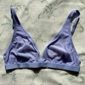 Bralette Plunge style silky mesh PARADE xs lavender